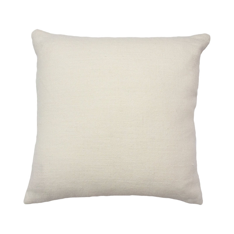 Marianne Wool Square Pillow Cover, Blue/Ivory