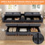 Canapé modulaire en U 144,73 po 7 places avec siège de rangement et console-1483706540