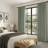 Pinch Pleated 100% Blackout Curtains Linen Blend Drapes with 20 Hooks Curtains for Living Room and Bedroom （Set of 2）-1043094984-1043094985