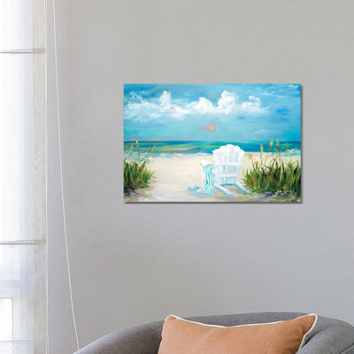 «Beach Scene II» par Julie Derice - impression sur toile tendue