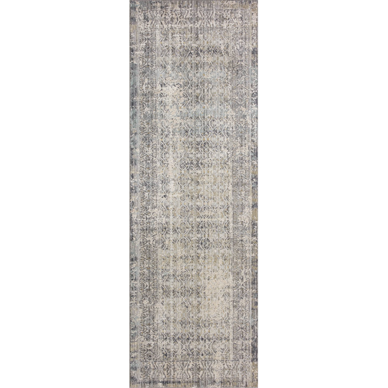 Tapis ciel / pierre Amber Lewis x Loloi Alie, Tapis de couloir 2 pi 7 po x 7 pi 9 po