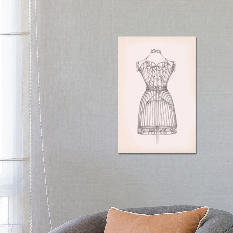 Reproduction d’art imprimée sur toile antique « I » par Ethan Harper, H 26 po x l 18 po x 1,5 po, Toile tendue, Pas de tapis