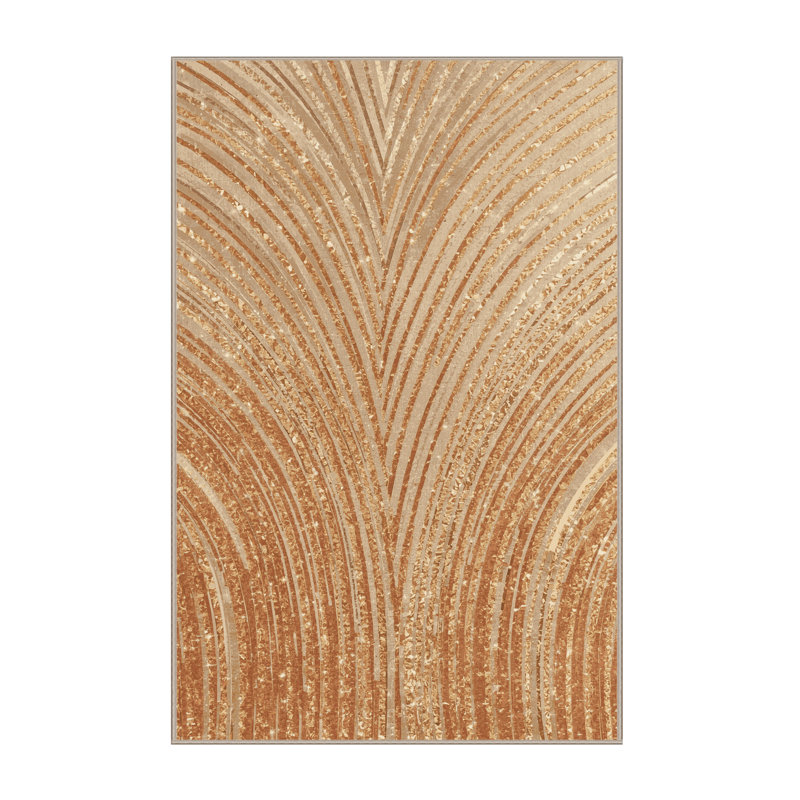 Tapis abstrait moderne et contemporain Prints New Machine, 7 x 9