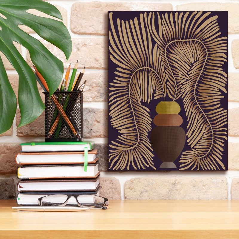 «Leaf Concept II» par Regina Moore, H 16 po x l 12 po x P 0,75 po