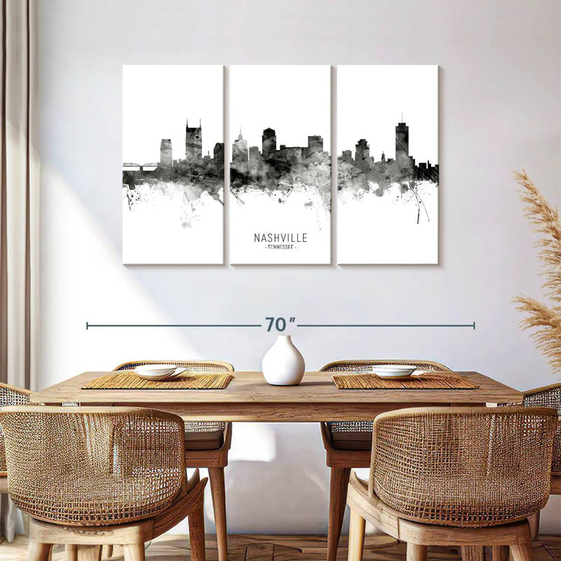 Silhouette de Sirci, Nashville, Tennessee II, H 36 po x l 57 po