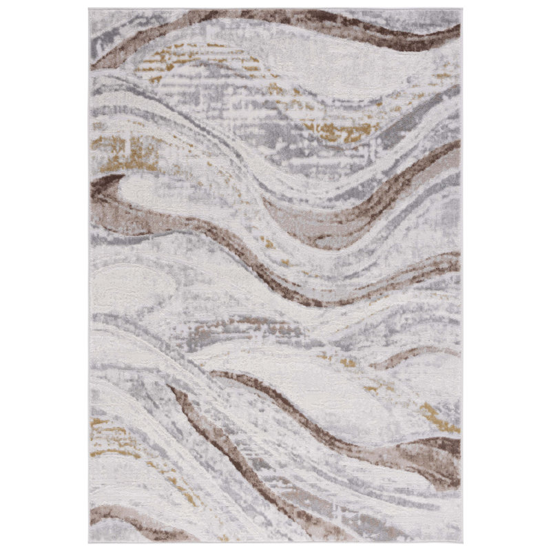 Tapis beige / brun Palma 334, Rectangle 5 pi 3 po x 7 pi 6 po