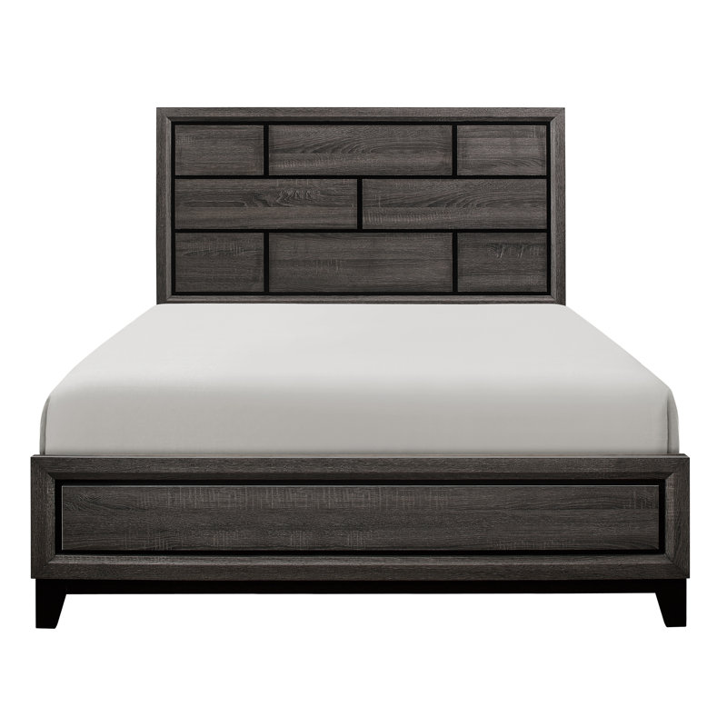 Standard Bed, California King, Brown Gray