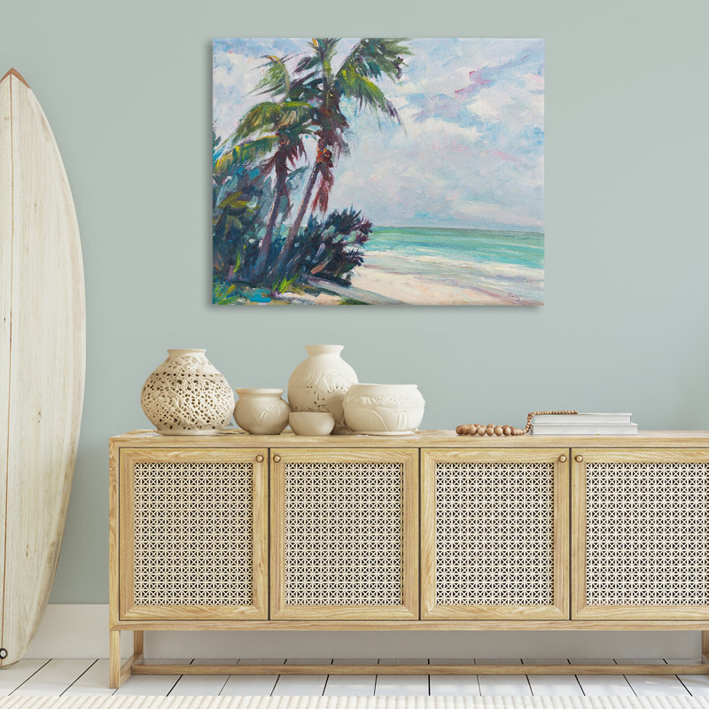 «Palm brossé», art par Richard H. Rodgers, H 36 po x l 48 po