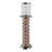 Wood and Metal Pillar Candle Holder with Stacked Ring Design-1359839622