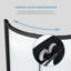 Ensemble de douche d'angle arrondi Breeze 40 po L x 40 po l x 77 po H, noir mat, porte coulissante, parois et receveur dépolis-1662269890-1724672570