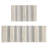 Woven Texture Stripe Bath Rug Grey 22X58"