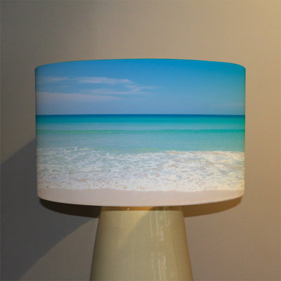 22cm H Canvas Drum Pendant Shade ( Clip On )