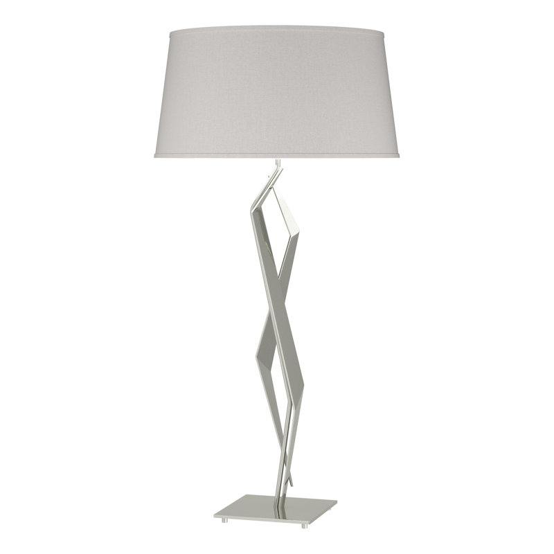 Facet 33.7" Standard Table Lamp, Flax, Sterling