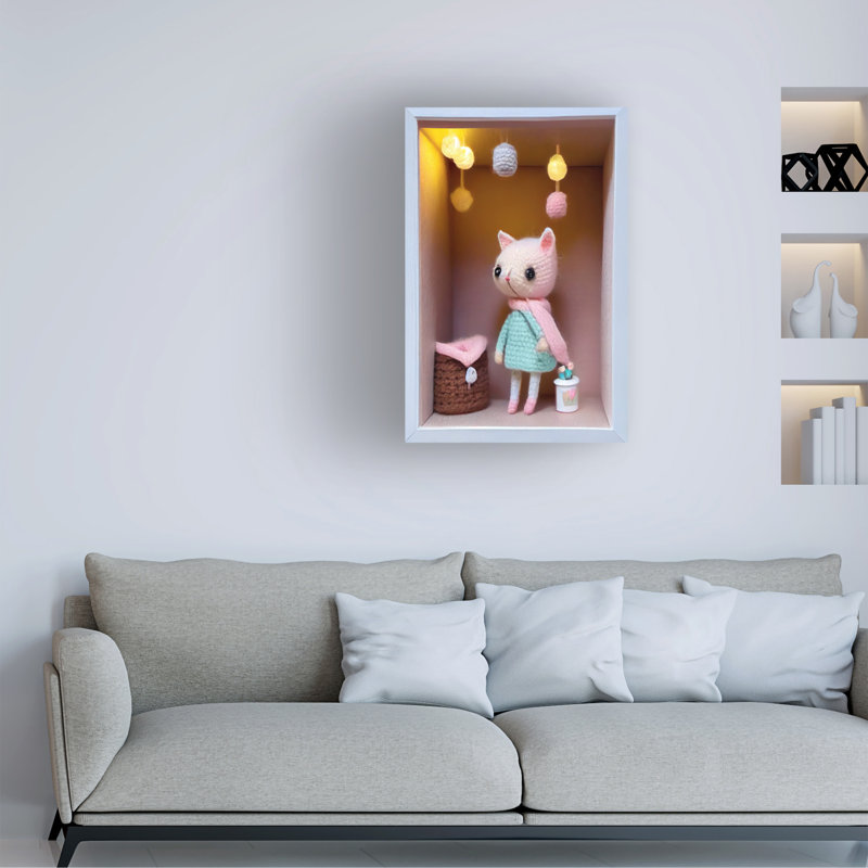 Art sur toile «bolle tricoté», H 32 po x l 22 po