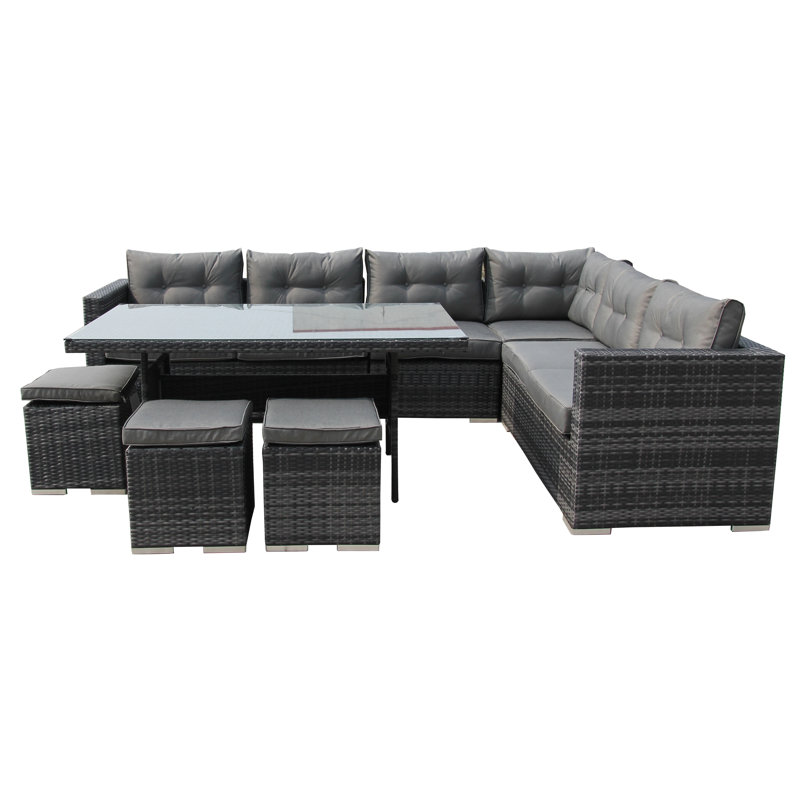 Ibhidh Luxury Sofa Dining Set, Grey
