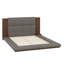 Lit plateforme tapissier avec tablette de chevet-1270173984