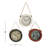 Manohar Metal White Decorative Wall Clock with Rope accents Set