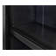 Abby Modern Wood Lower Doors Bookcase - Black