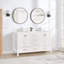 Meuble-lavabo double Gollehur 60 po avec comptoir en quartz-1952877225-1952877226