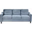 Canapé modulaire polyvalent en velours 3 pour la maison - bleu gris, coussins confortables, détachables, conception compacte, magnifique canapé 3, bureau-121095187-121095188-121095189