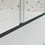 Porte de douche à dérivation, porte coulissante, avec verre trempé de 1/4 po et porte de 44 à 48 po x 70 po-114889524