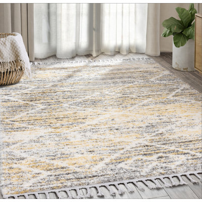 Tapis gris Ikat