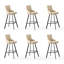 Chaises blanches à dossier plein (paquet de 6)-892372939-892372980-892372983
