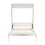 Lit escamotable double beige - Lit escamotable peu encombrant avec 2 tiroirs de rangement et armoire intégrée