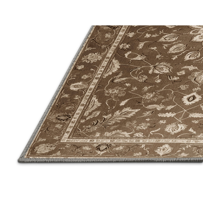 Tapis persan gris lavable à la machine