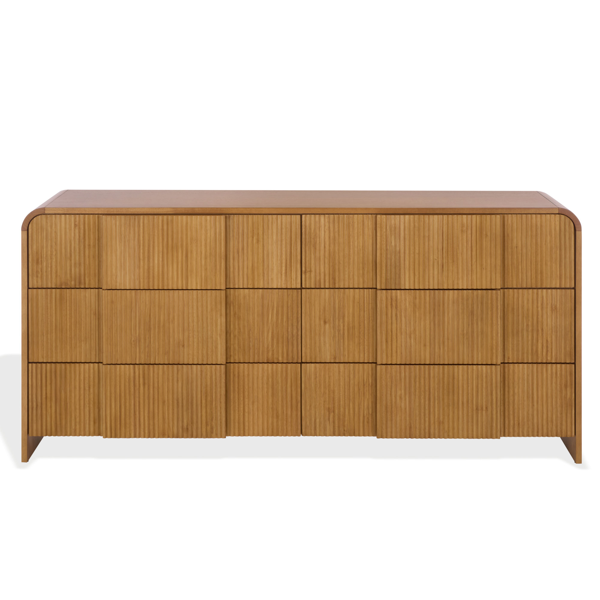 Vitale Reeded Wood Dresser, Natural