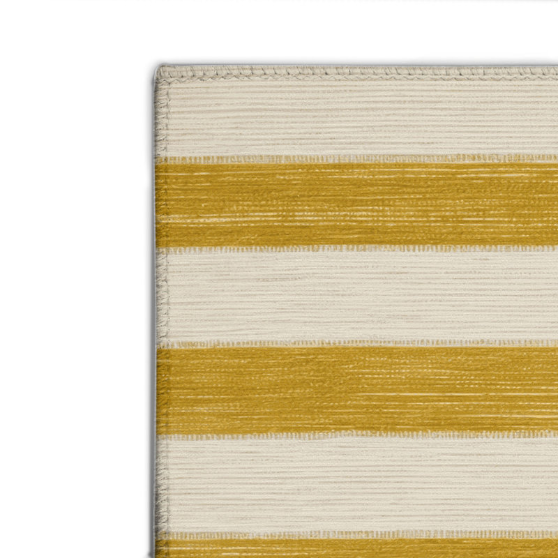 Tapis intérieur / extérieur beige HorizontalStripes, Rectangle 4pi x 6 pi