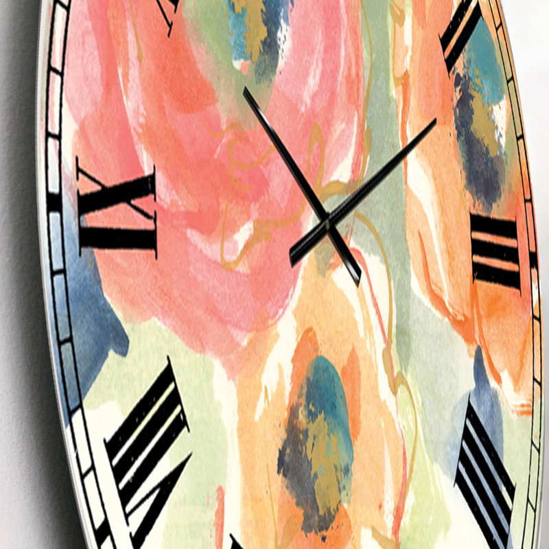 Multicolore Buttercup II - Horloge murale traditionnelle, Petit