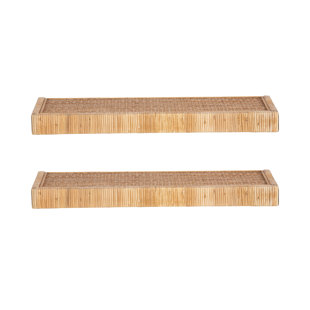 Rahmati Two-Piece Rattan Shelf Set