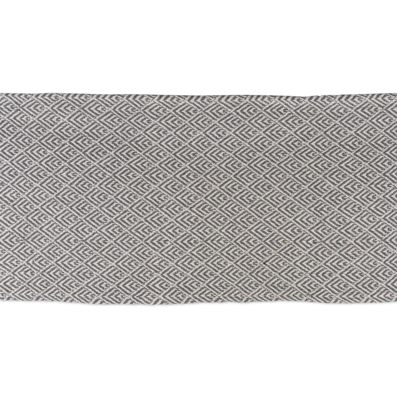 Anoka Diamond Table Runner, Gray