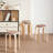 Set Of 4 Stackable Stools, Round Backless Chairs For Dining Room, Kitchen, Classroom