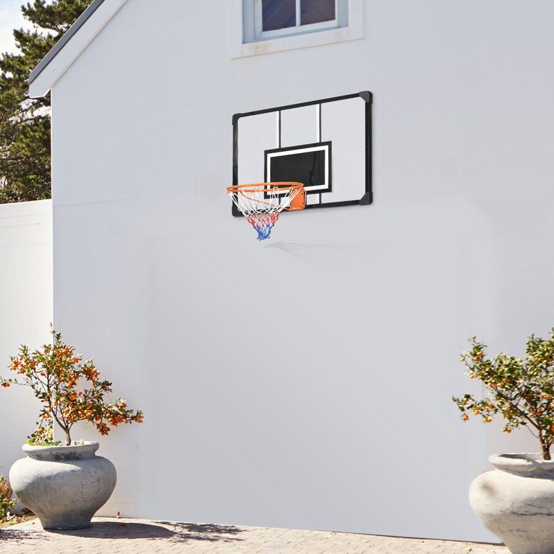 Panier de basketball mural Soozier avec panneau incassable de 45 po x 29 po pour l'intérieur et l'extérieur