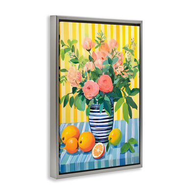 Cadre flottant à motif floral d'agrumes, design by Creative Studio