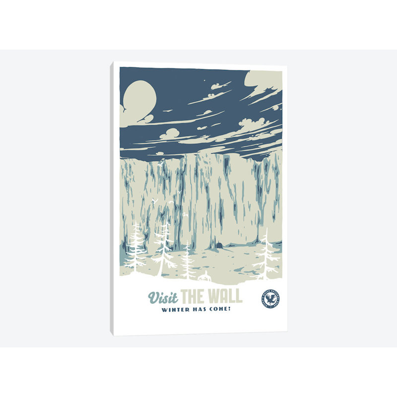 « visit the wall », reproduction d’impression sur toile, H 12 po x l 8 po x P 0,75 po