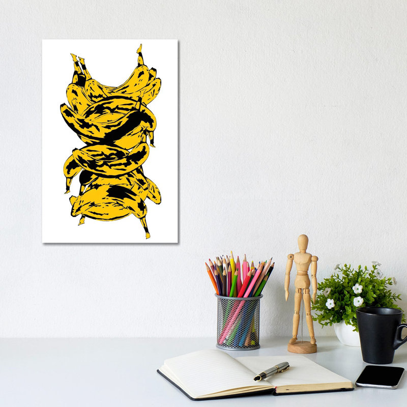 Band Of Bananas by Jaymie Metz - Wrapped Canvas Print, 20.32 cm H x 30.48 cm W