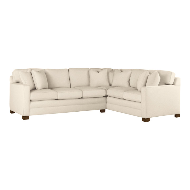 American Bungalow 2-Piece Hillcrest L-Sectional, Kimoni Natural, Havana
