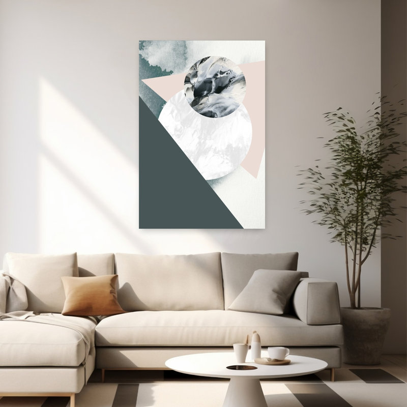 Geologica, art abstrait contemporain, H 60 po x l 40 po
