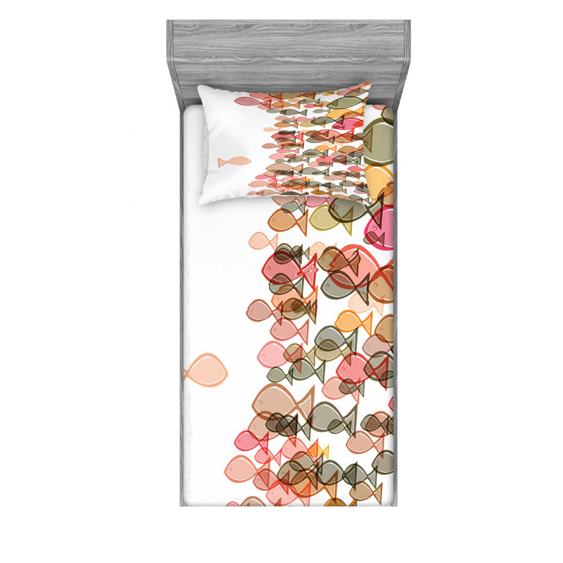 Microfiber Sheet Set, Twin XL Sheet Set with Fitted Sheet