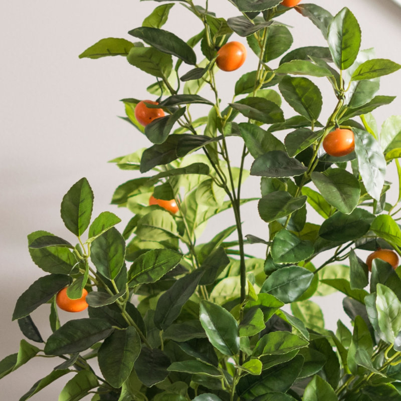 Arbre orange artificiel 51 po vert et orange 51 po