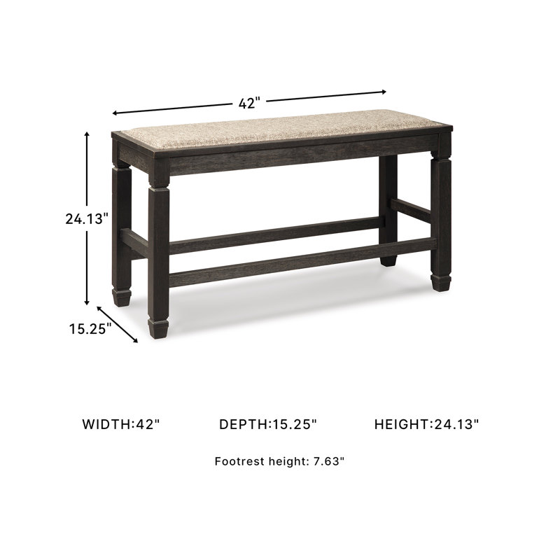 Krout Polyester Blend Upholstered Bench