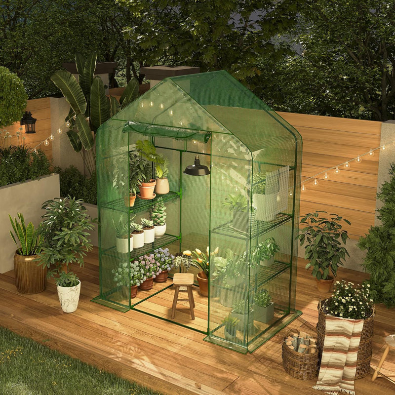 Greenhouses for Outdoors, Durable Green House Kitw, Thicken PE Cover, Portalbe Walk in Green Houses for Indoor Backyard Outside