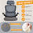 Lidwien Ergonomic Breathable Mesh Office Chair with Adjustable Headrest and Flip-Up Arms-1520244774