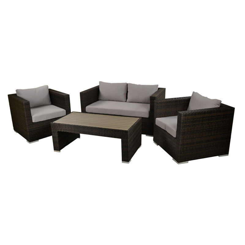 Lamartine 4 Seater Rattan Sofa Set