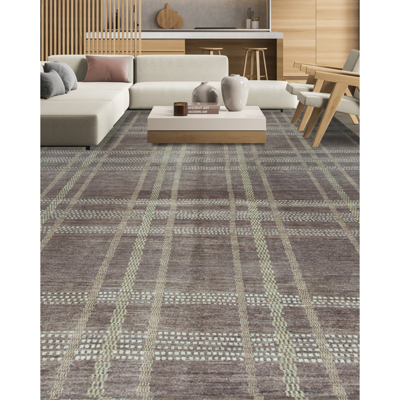 Ziegler Wool Plaid Area Rug