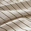 Ensemble de housse de couette chic à rayures beige et blanc Housse de couette respirante à rayures avec taies d'oreiller-128707358