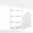 Ebern Designs Cubic Open Back Multipurpose Clothing & Closet Storage Organizer Shelf, 8-Cube, White